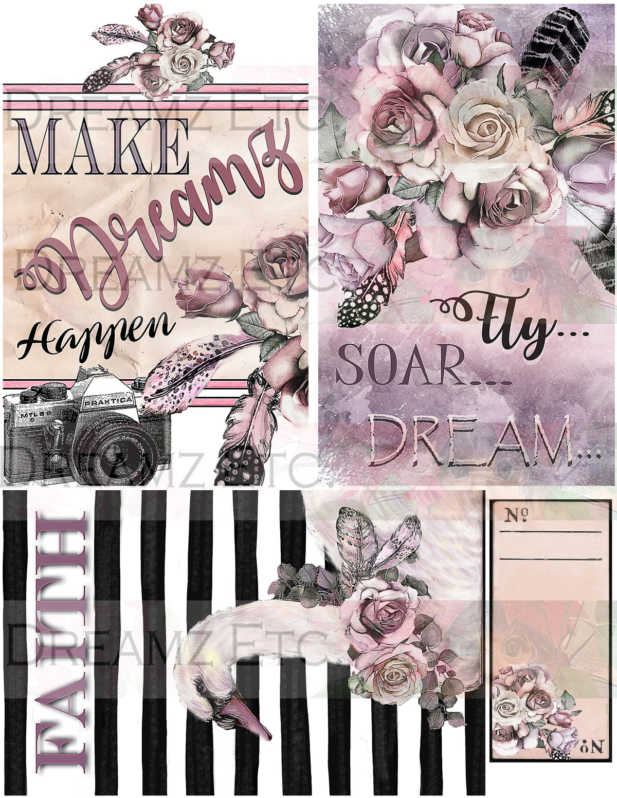 Black Swan - Digital Journal Kit - Bundle Pack