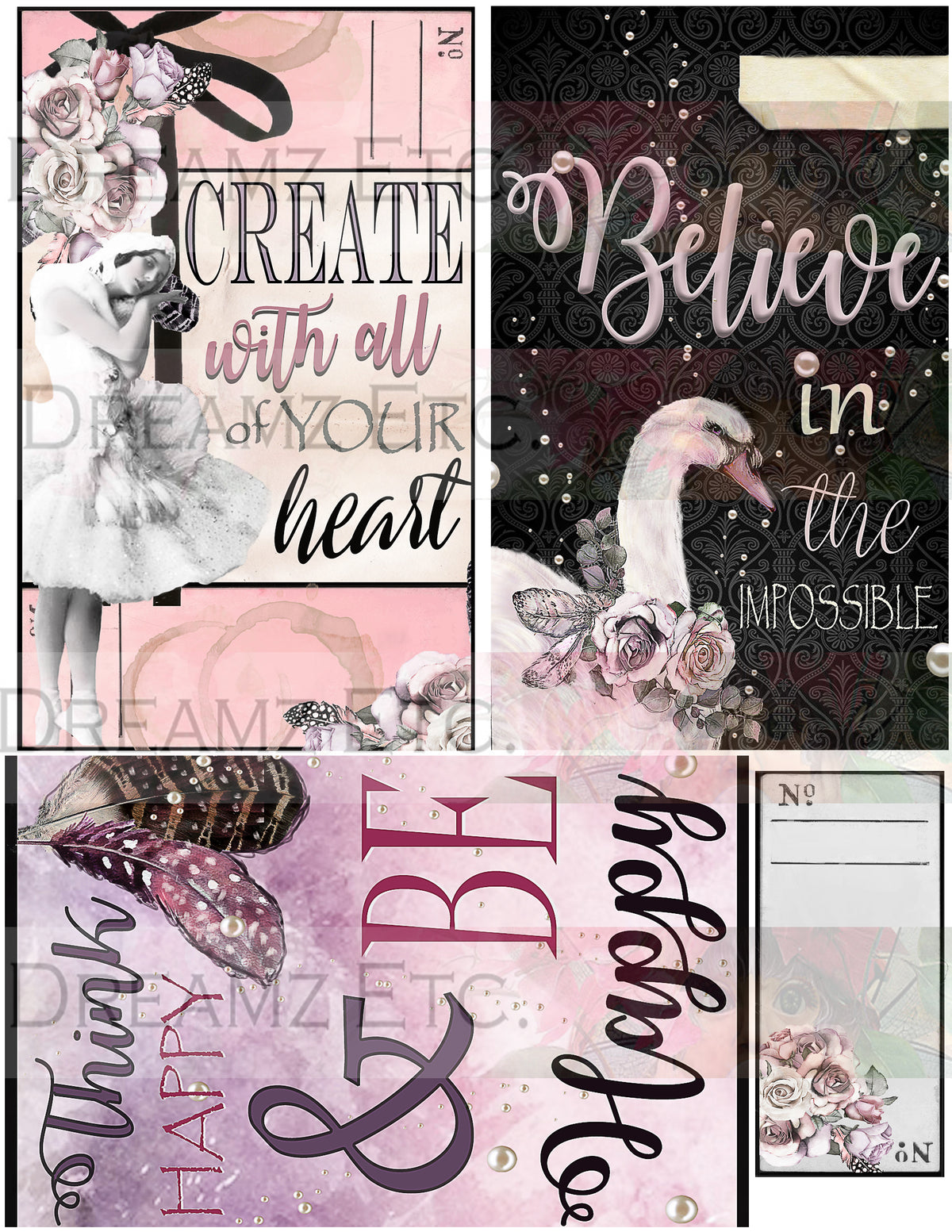 Black Swan - Digital Journal Kit - Bundle Pack