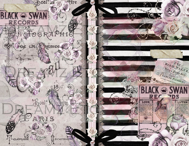 Black Swan - Digital Journal Kit - Bundle Pack
