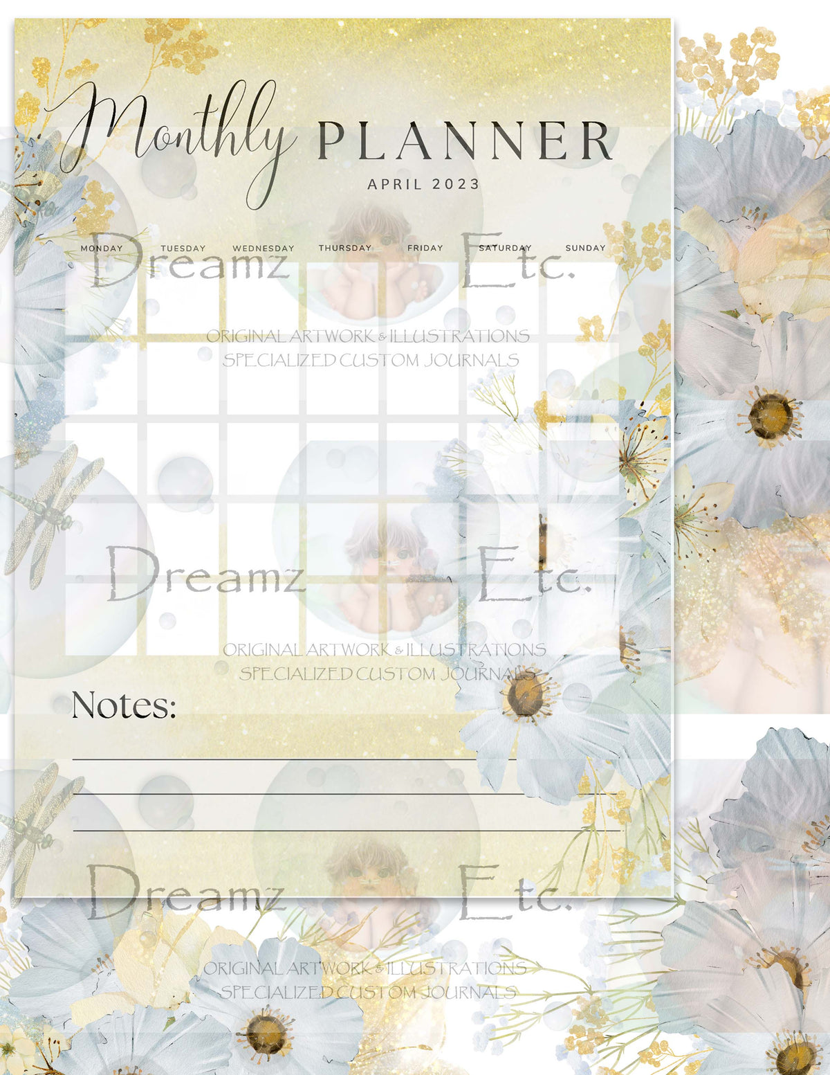 Love Blossoms Monthly Planner 2023 - Digital Collection