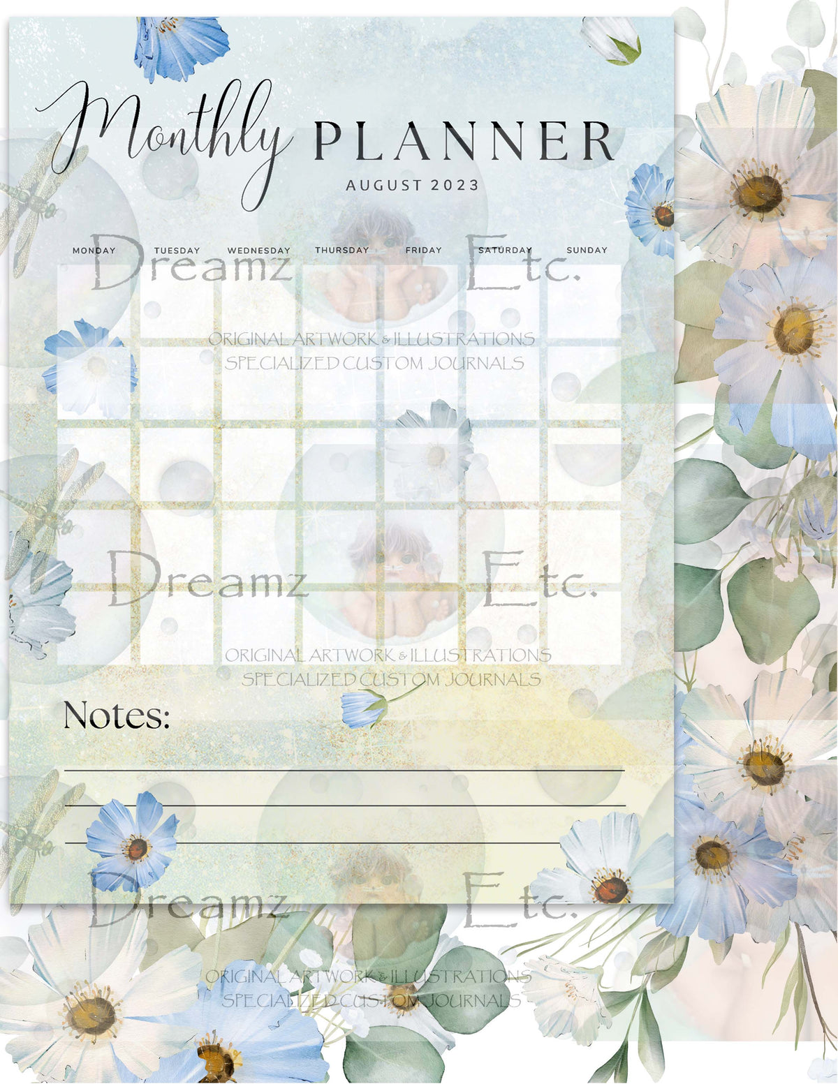 Love Blossoms Monthly Planner 2023 - Digital Collection