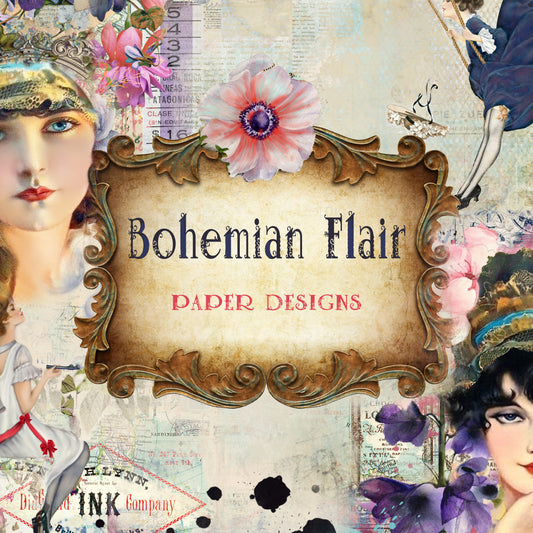 Bohemian Flair - DIGITAL Paper Designs