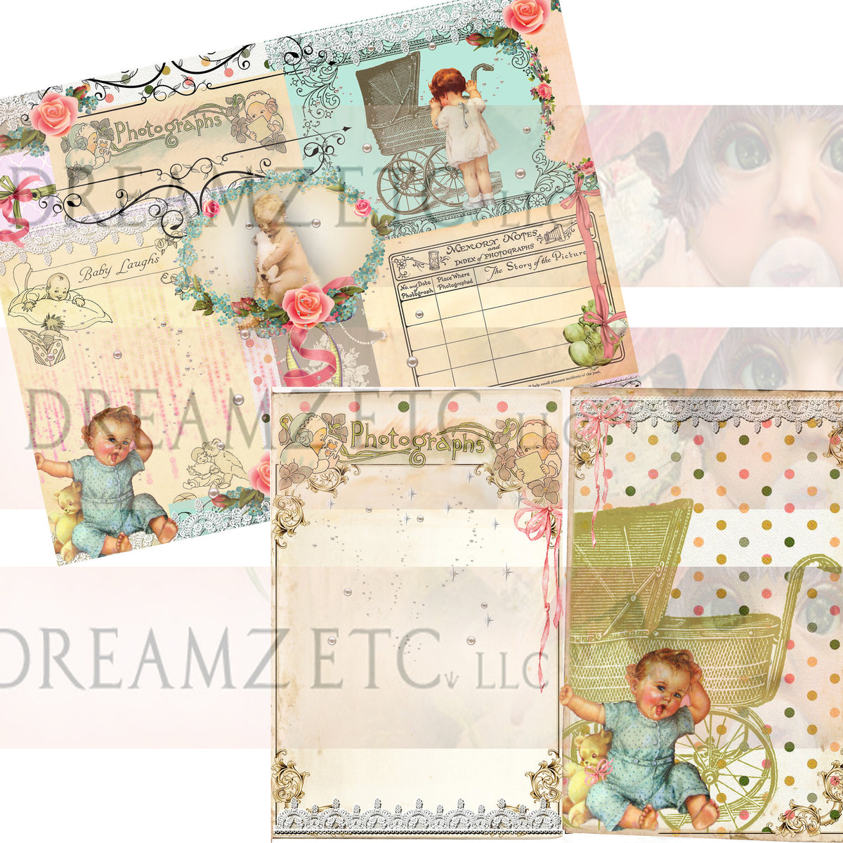 Bundle of Joy Digital Paper Collection - 10 Papers/Designs