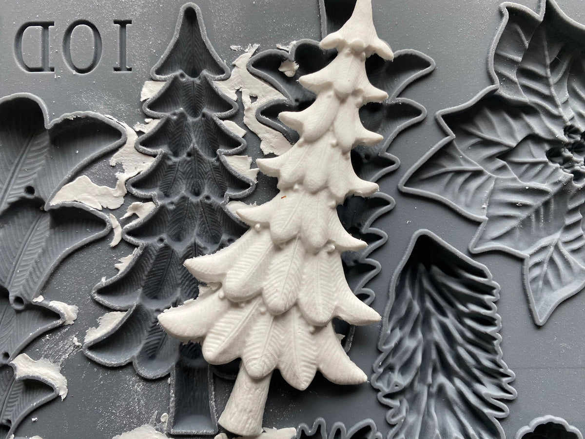 Décor Mould by IOD - Iron Orchid Designs - Boughs of Holly