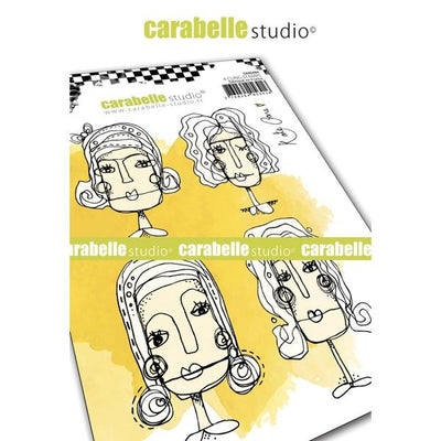 Carabelle Studio - "Cling Stamp A6 : "Face It" by Kate Crane *
