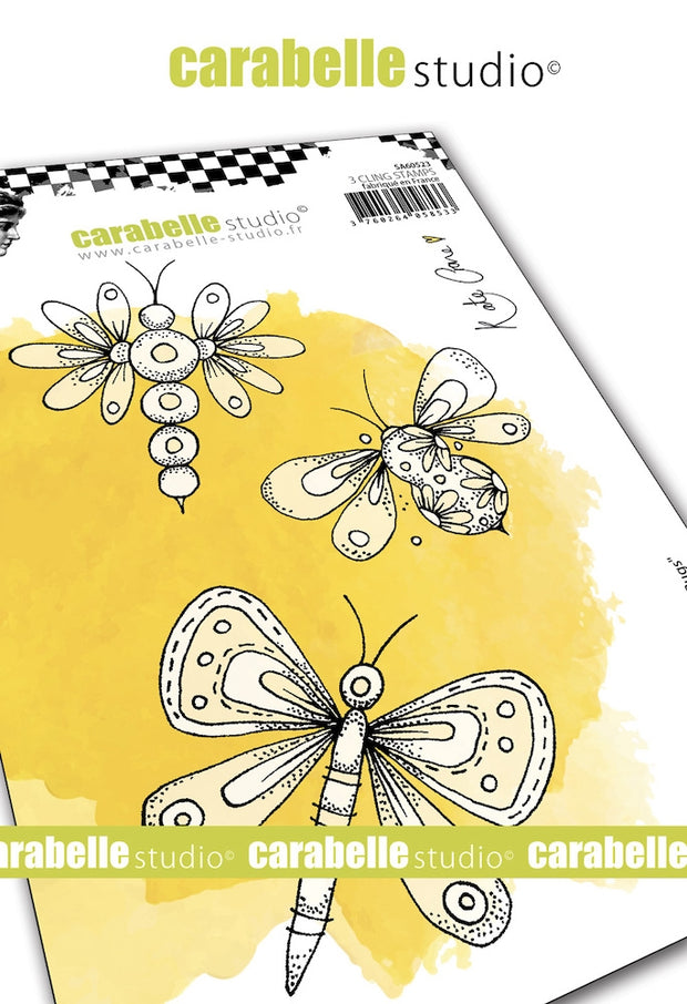 Carabelle Studio - "Cling Stamp A6 : "Fantasy Bugs" by Kate Crane *