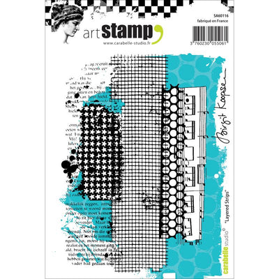 Carabelle Studio - "Cling Stamp A6 : "Layered Strips" by Birgit Koopsen *
