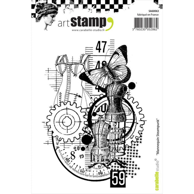 Carabelle Studio Cling Stamp A6 - "Model Steampunk" *