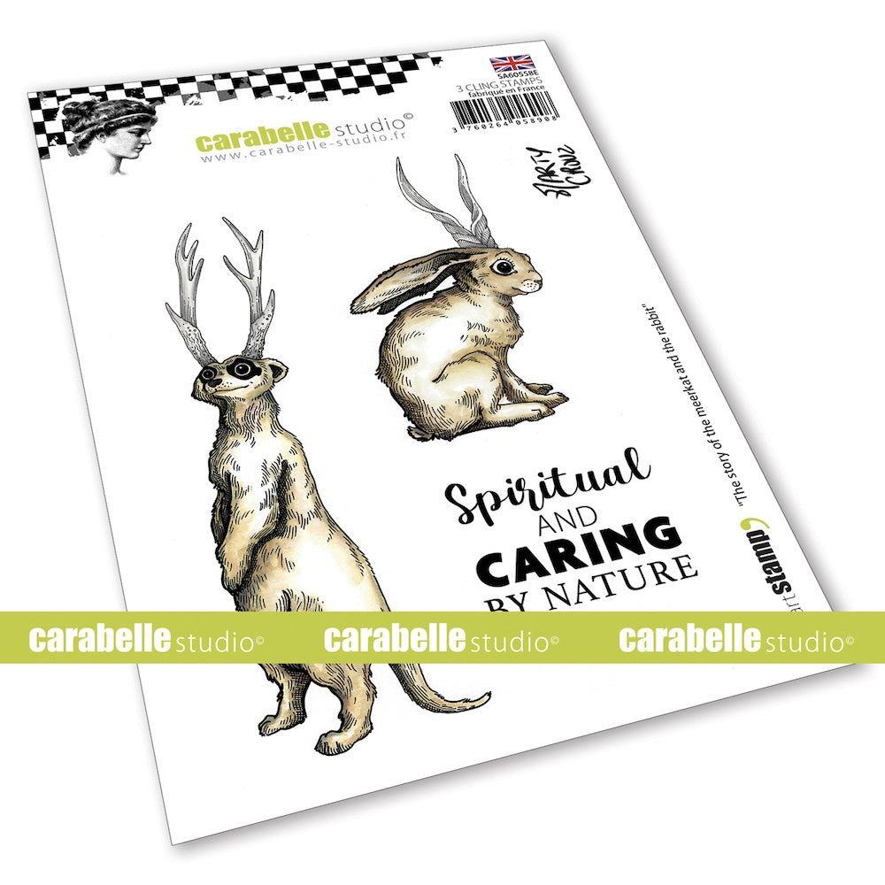 Carabelle Studio - "Cling Stamp A6 : "The Story of The Meerkat and The Rabbit" by Marty Crouz