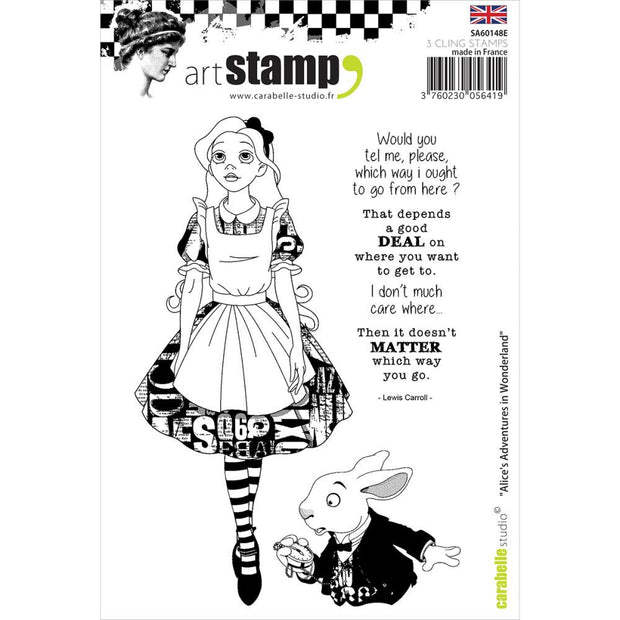 Carabelle Studio Cling Stamp A6 - "Alice's Adventures in Wonderland"