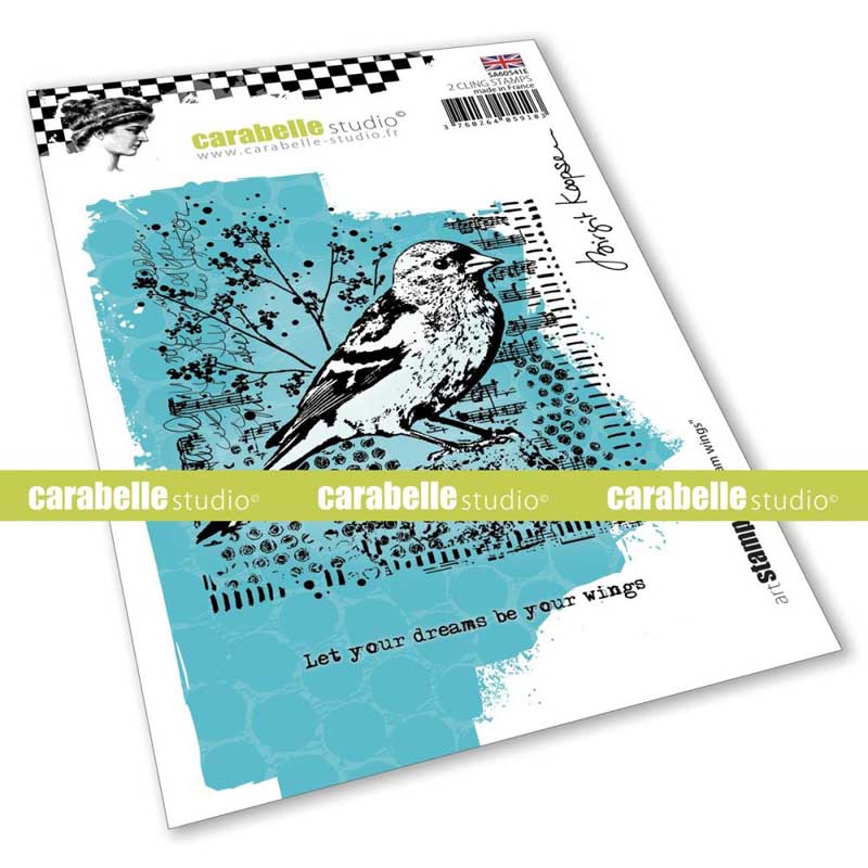 Carabelle Studio - "Cling Stamp A6 : "Dream Wings" by Birgit Koopsen