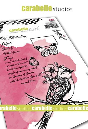Carabelle Studio - "Cling Stamp A6 : "Field Bird #2" by Jen Bishop *