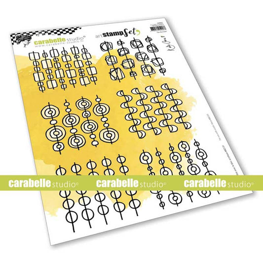 Carabelle Studio Cling Stamp XXL A4 - "On the Line" by Kate Crane