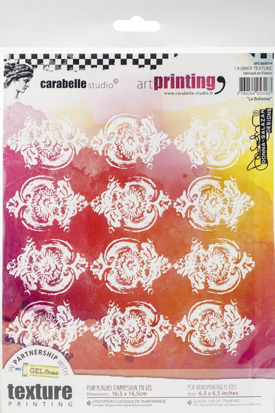 Carabelle Studio - Texture Printing Plate - La Boheme *