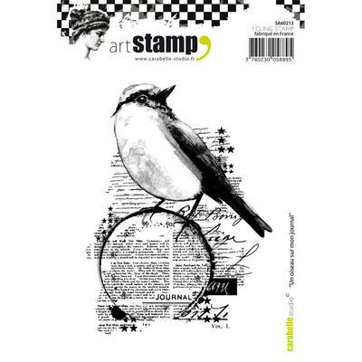 Carabelle Studio Cling Stamp A6 - "A Bird on My Diary"