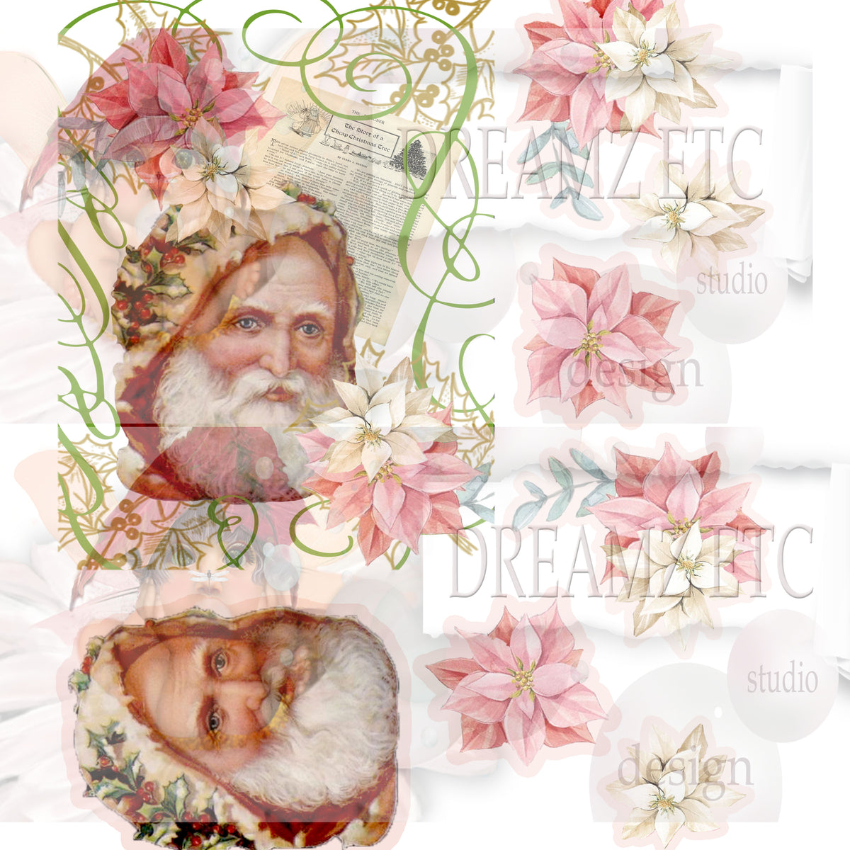 Christmas Remnants - Digital Journal Kit - Bundle Pack