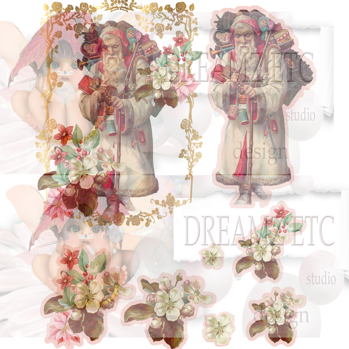 Christmas Remnants - Digital Journal Kit - Bundle Pack