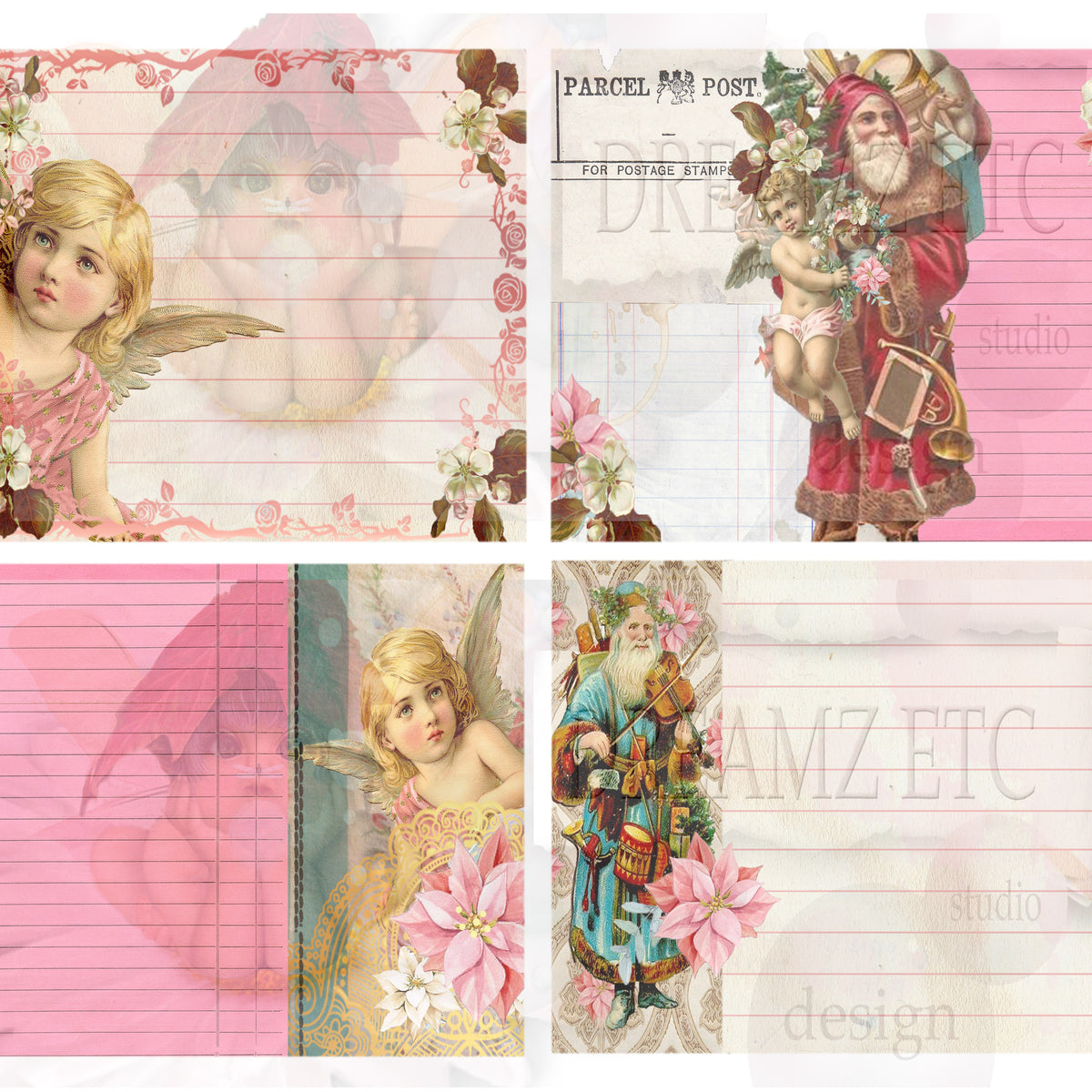 Christmas Remnants - Digital Journal Kit - Bundle Pack