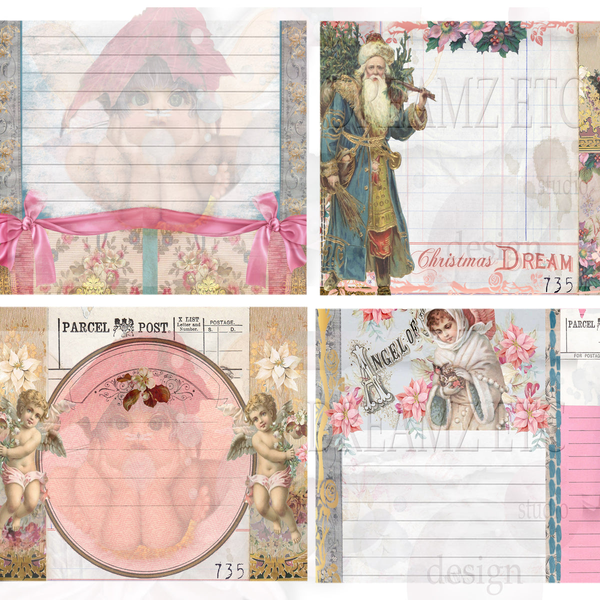 Christmas Remnants - Digital Journal Kit - Bundle Pack