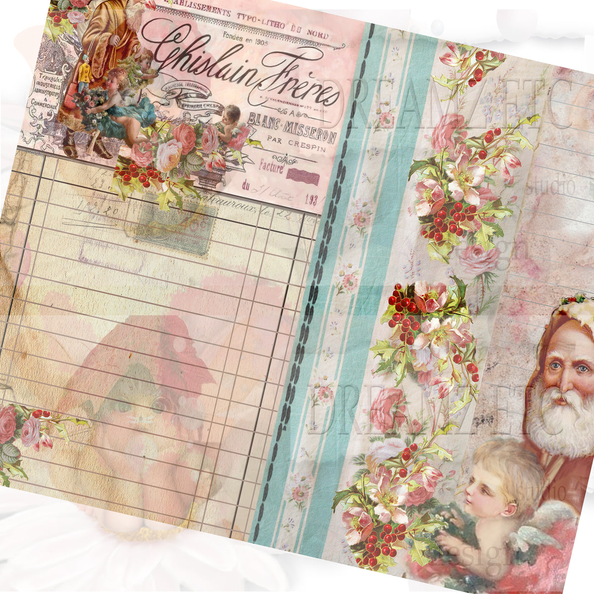Christmas Remnants - Digital Journal Kit - Bundle Pack