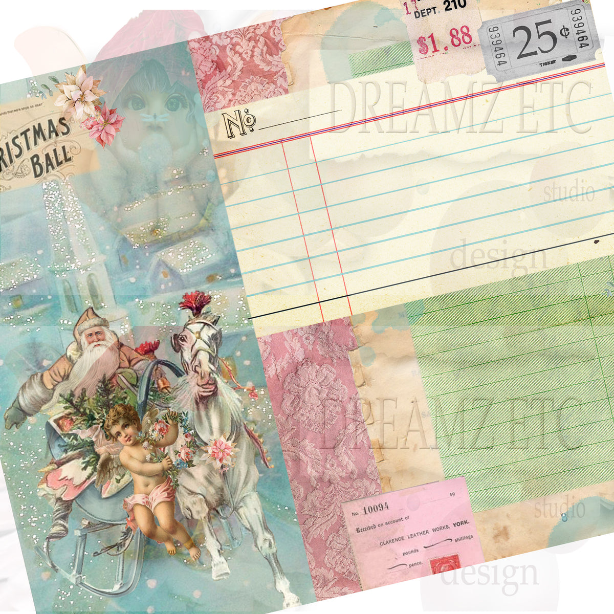 Christmas Remnants - Digital Journal Kit - Bundle Pack