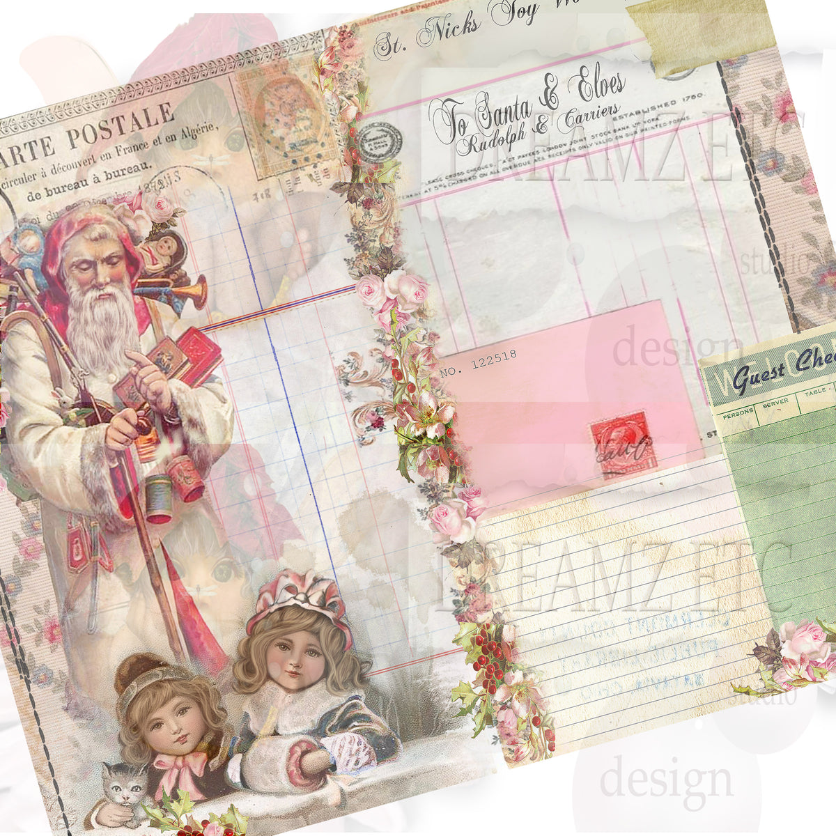 Christmas Remnants - Digital Journal Kit - Bundle Pack