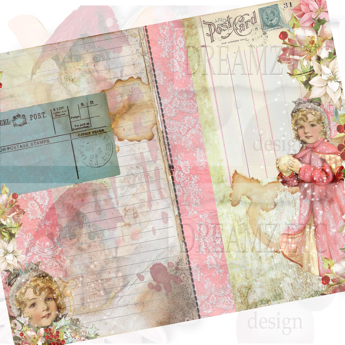 Christmas Remnants - Digital Journal Kit - Bundle Pack