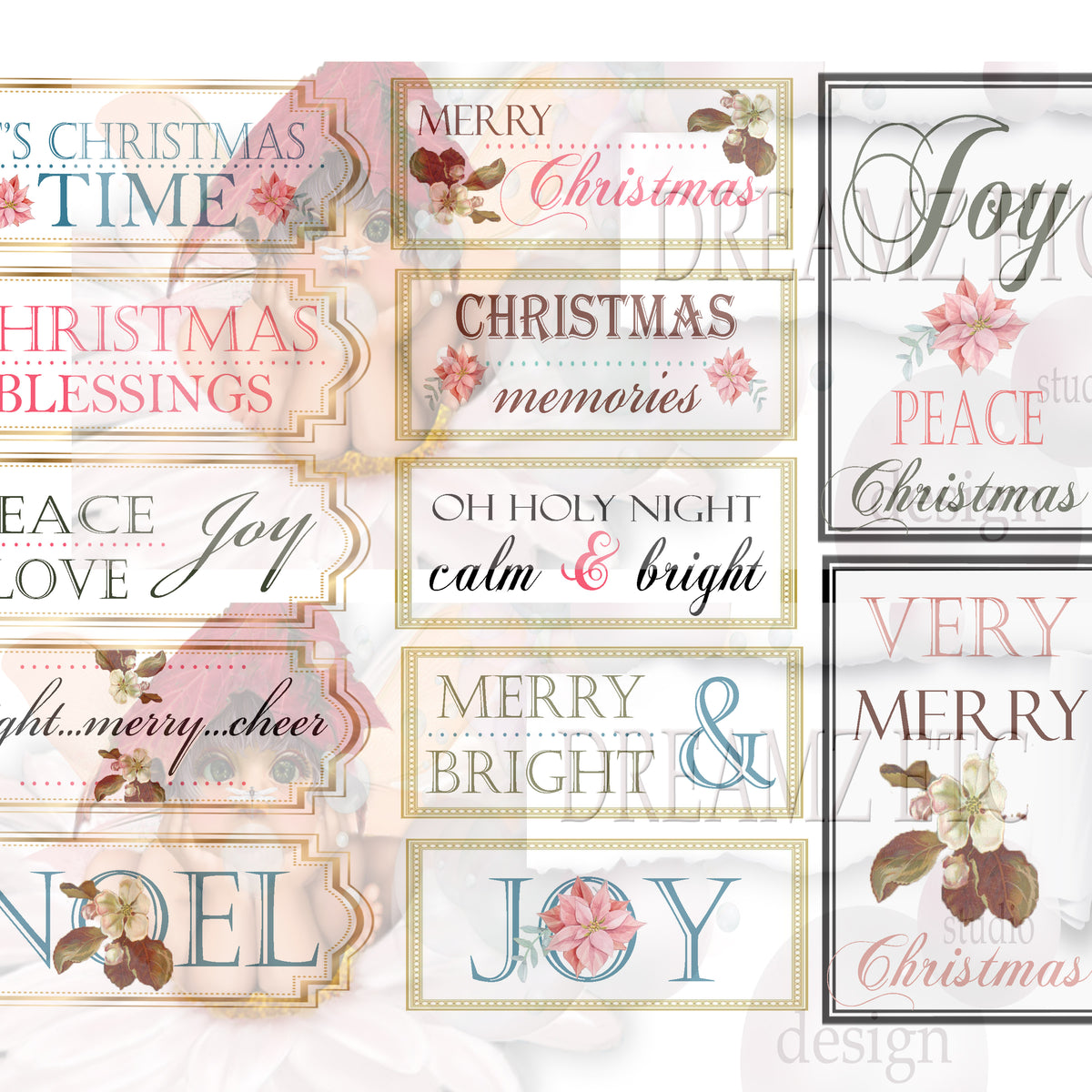 Christmas Remnants - Digital Journal Kit - Bundle Pack