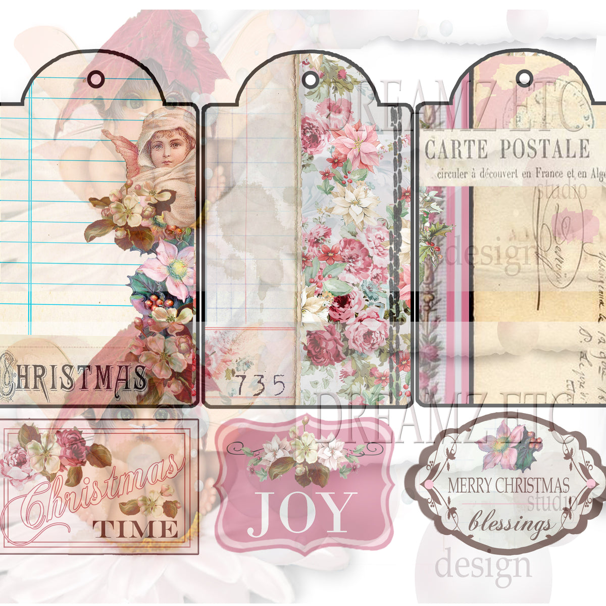 Christmas Remnants - Digital Journal Kit - Bundle Pack