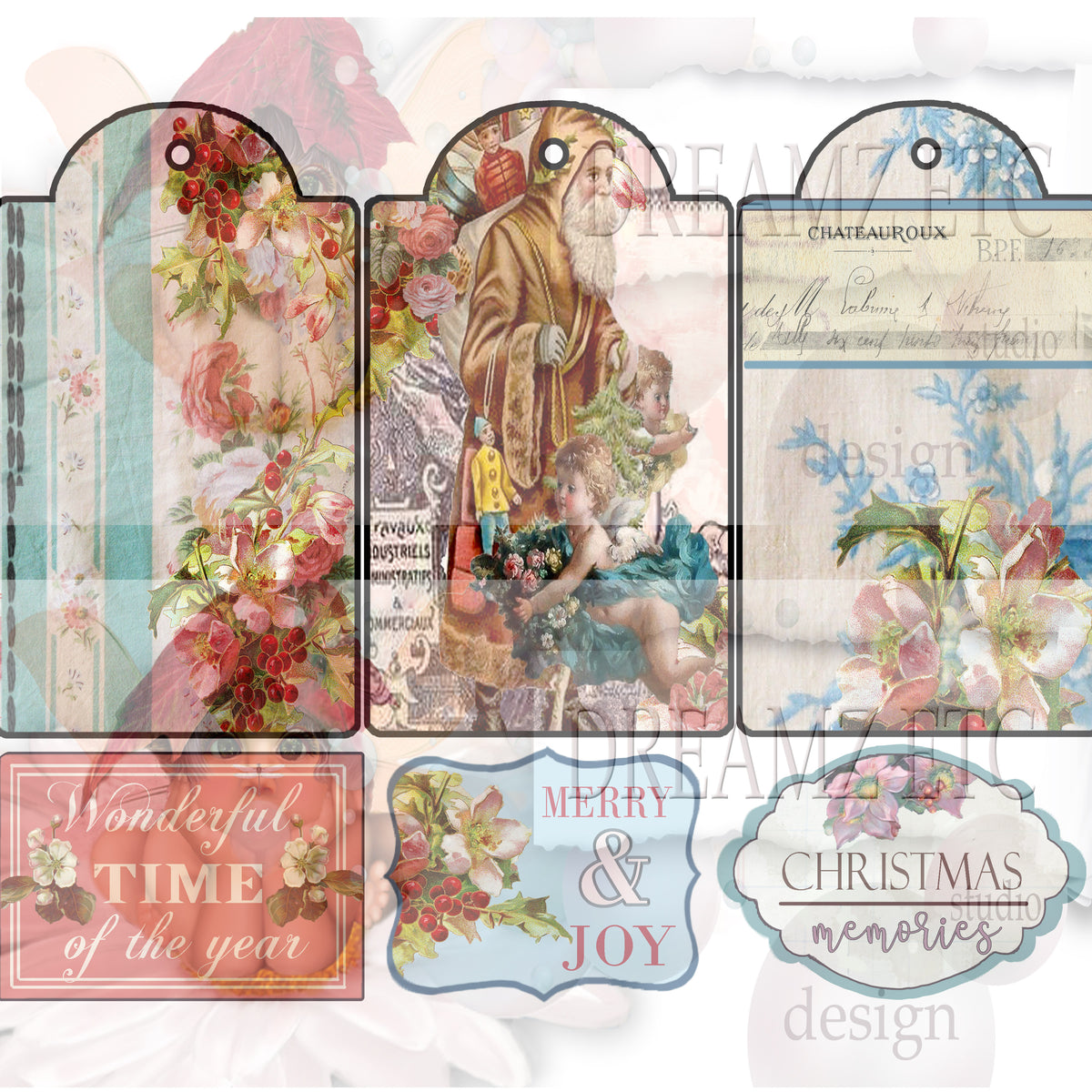 Christmas Remnants - Digital Journal Kit - Bundle Pack