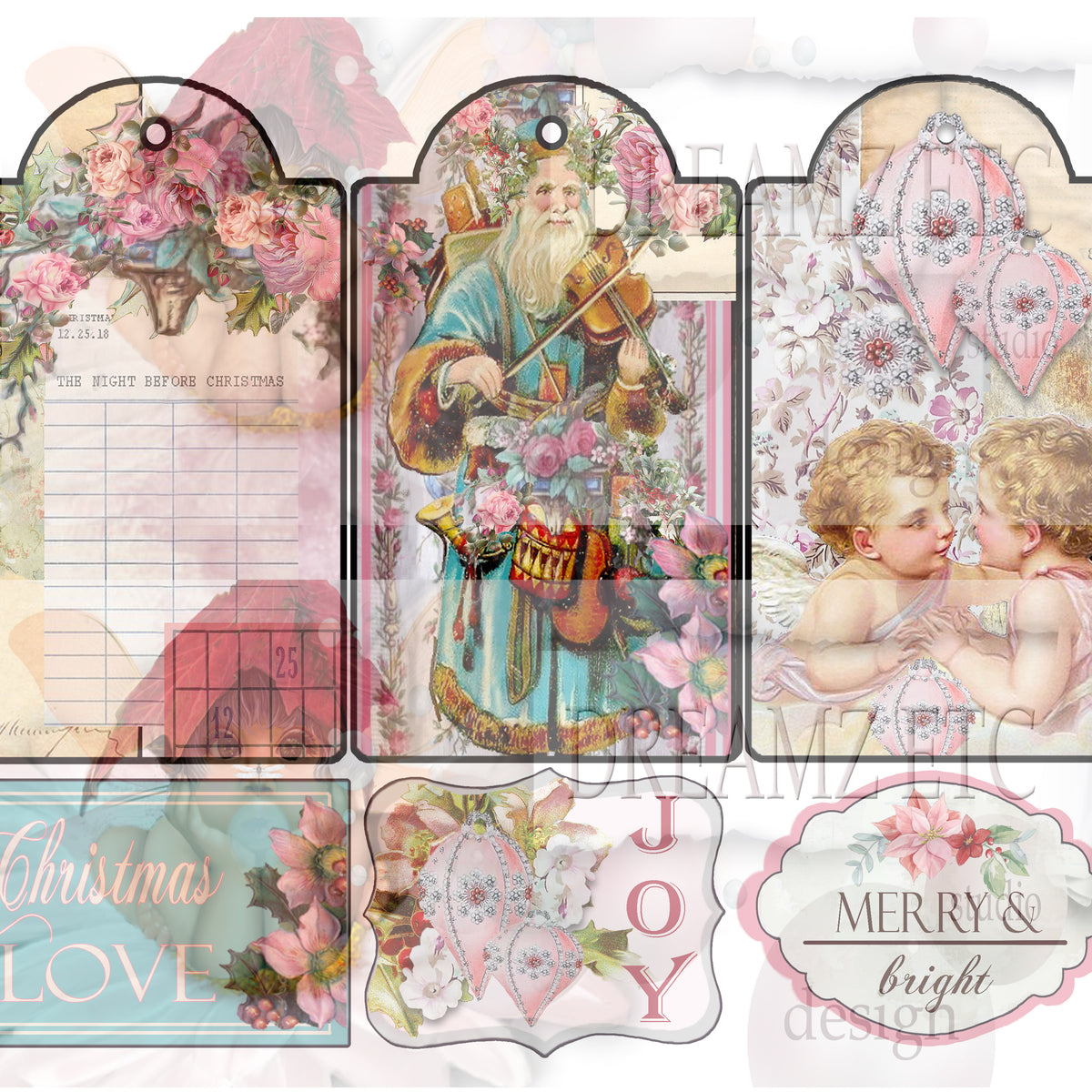 Christmas Remnants - Digital Journal Kit - Bundle Pack