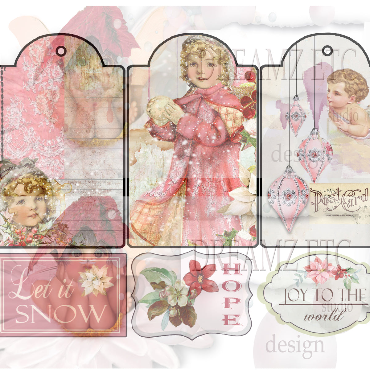 Christmas Remnants - Digital Journal Kit - Bundle Pack