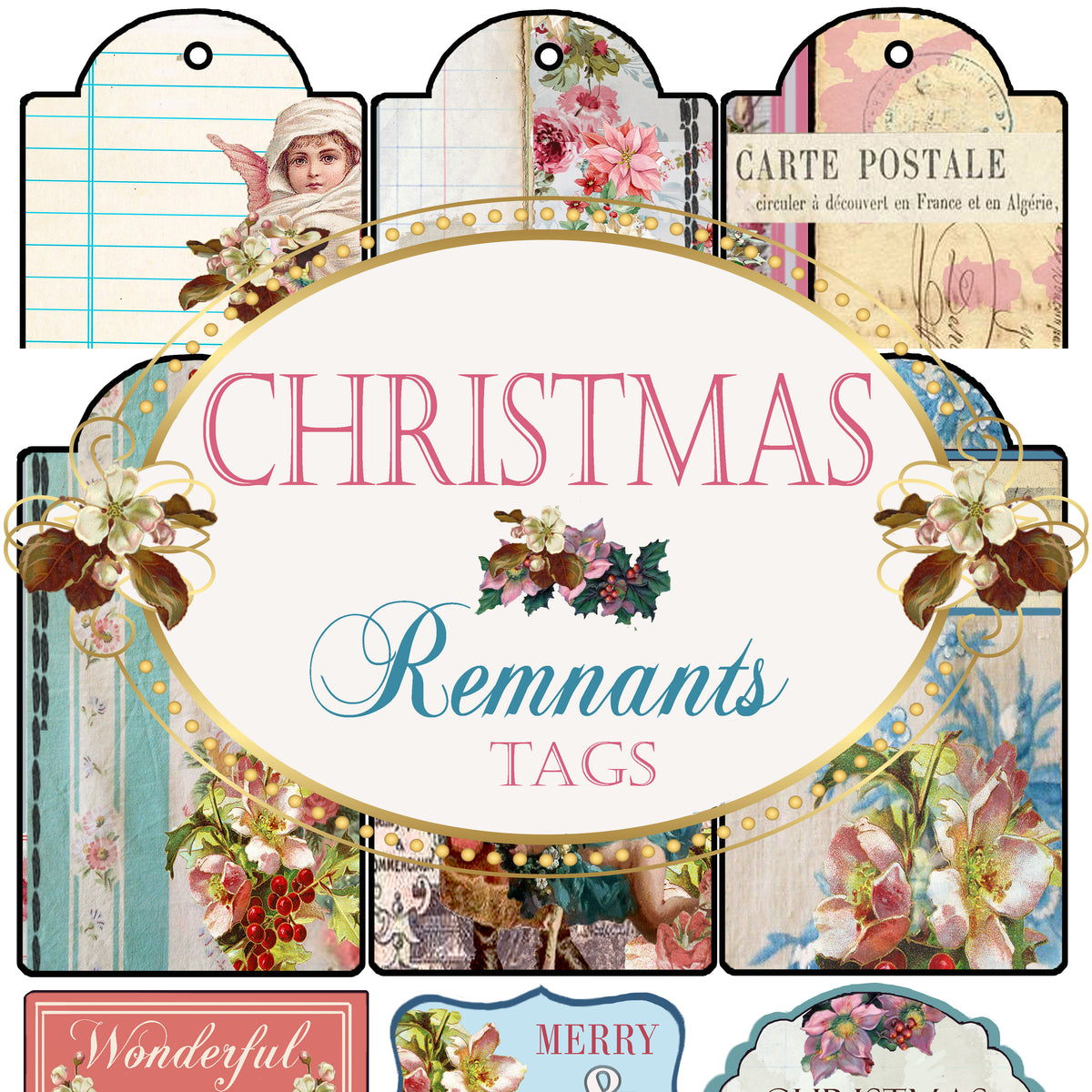 Christmas Remnants - Digital Journal Kit - Bundle Pack