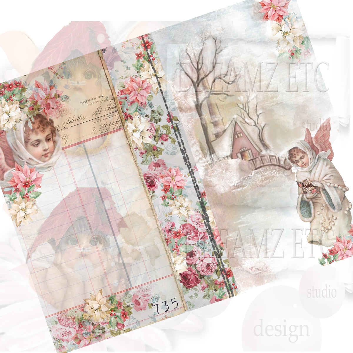 Christmas Remnants - Digital Journal Kit - Bundle Pack