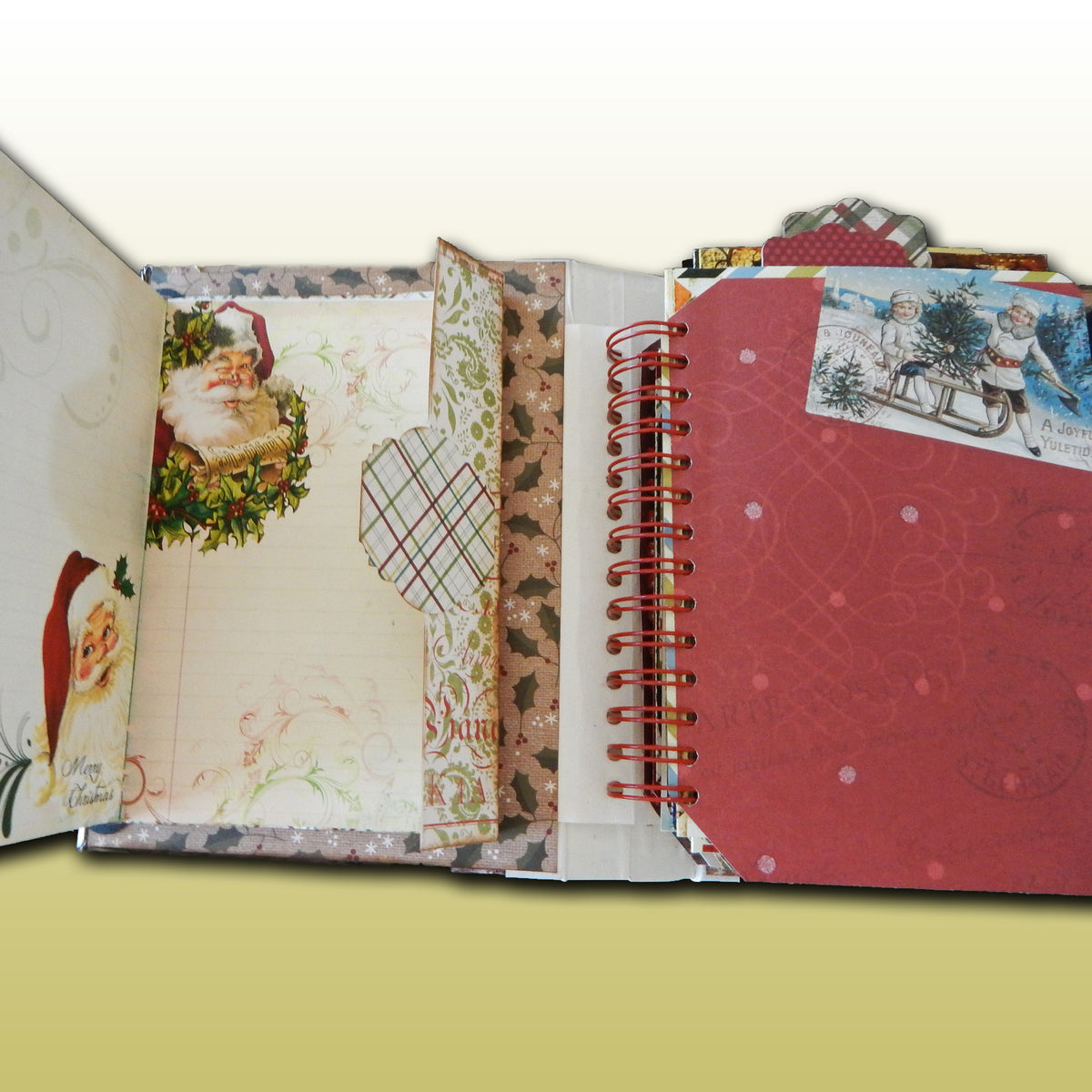 Hand-crafted Spiral Bound Christmas Album