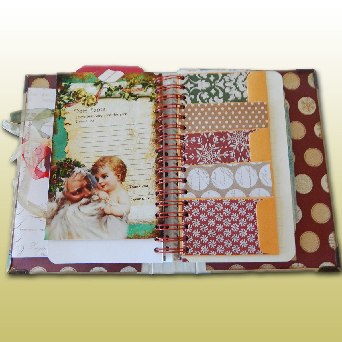 Hand-crafted Spiral Bound Christmas Album