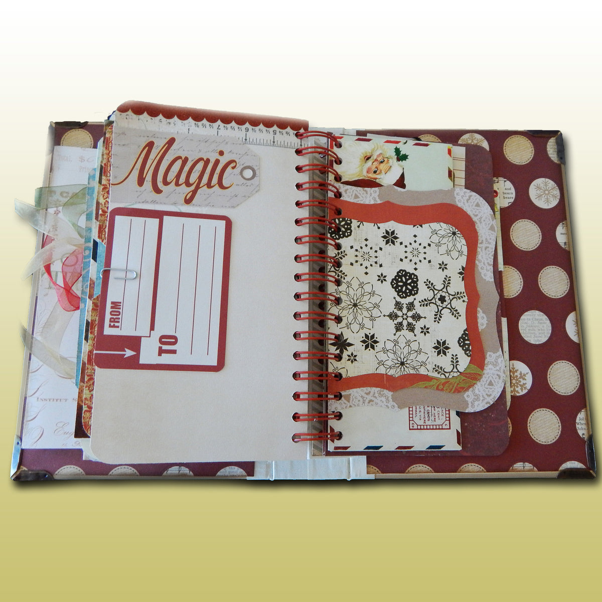 Hand-crafted Spiral Bound Christmas Album