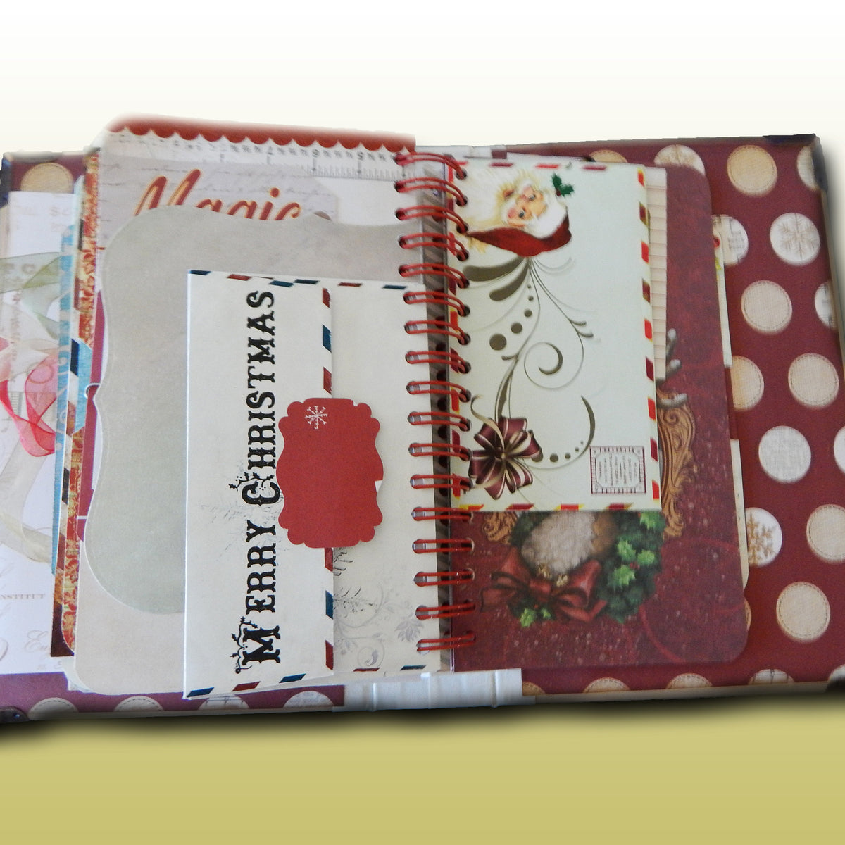 Hand-crafted Spiral Bound Christmas Album