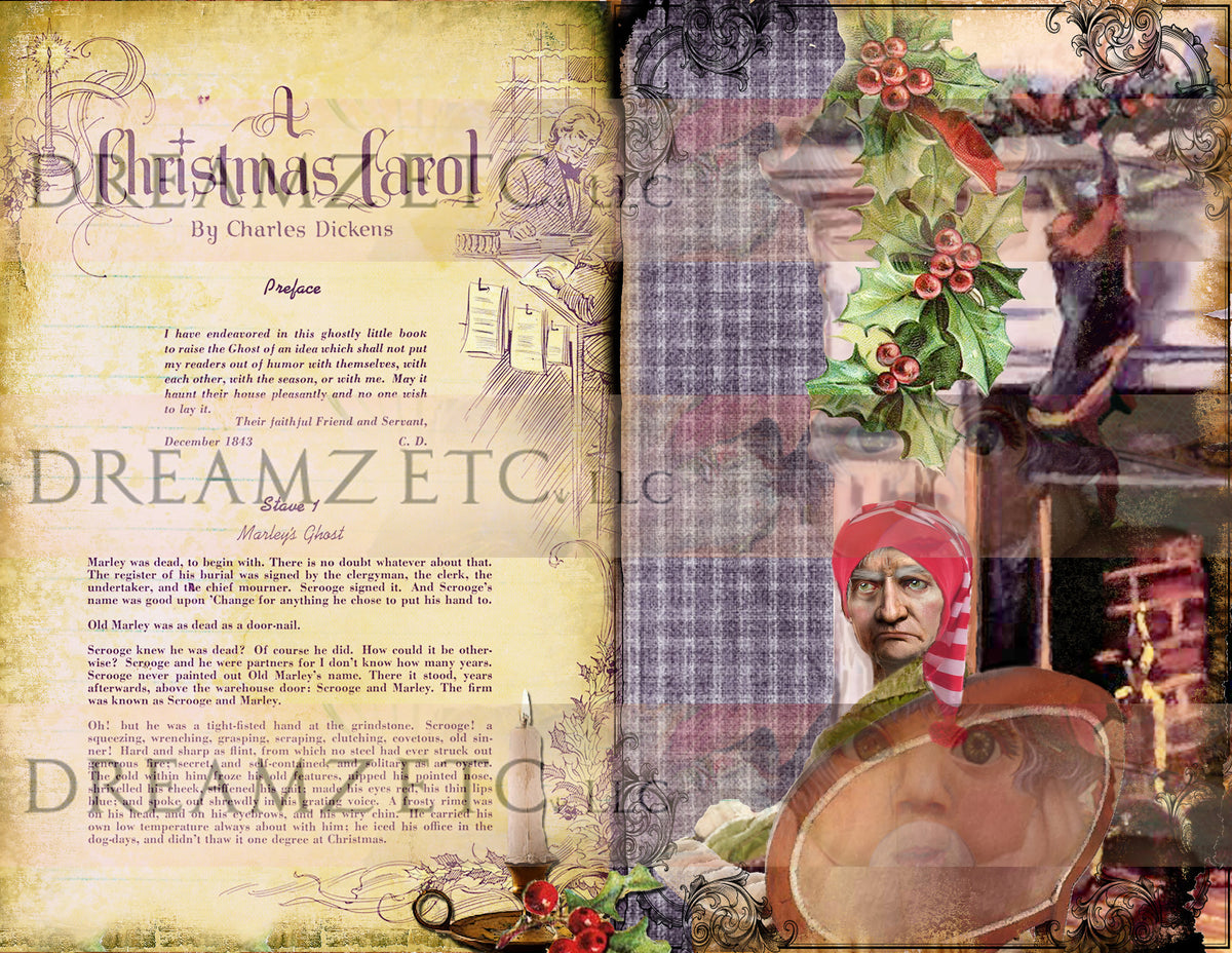 Christmas Carol Digital Collection - Paper Pack 2