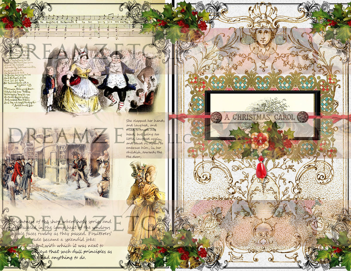 Christmas Carol Digital Collection - Paper Pack 1
