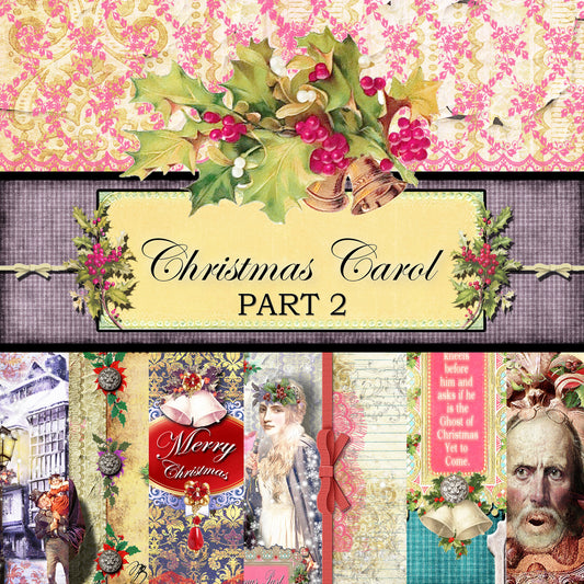 Christmas Carol Digital Collection - Paper Pack 2