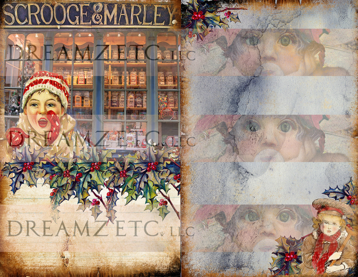 Christmas Carol Digital Collection - Paper Pack 1