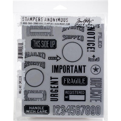 STAMPERS ANONYMOUS - Tim Holtz Cling Stamps - Mail Art