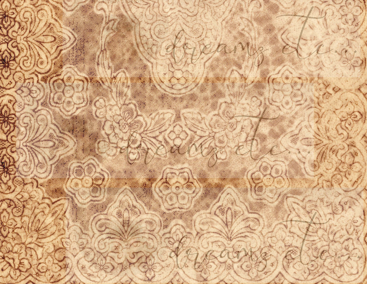 Vintage Stained Papers & Receipts (Bundle) - Digital