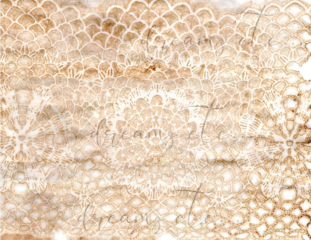 Vintage Stained Papers & Receipts (Bundle) - Digital