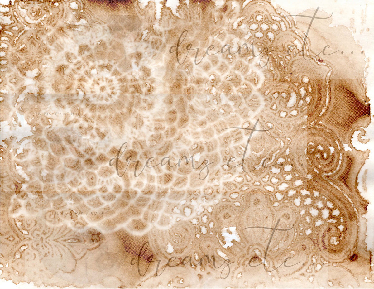 Vintage Stained Papers & Receipts (Bundle) - Digital