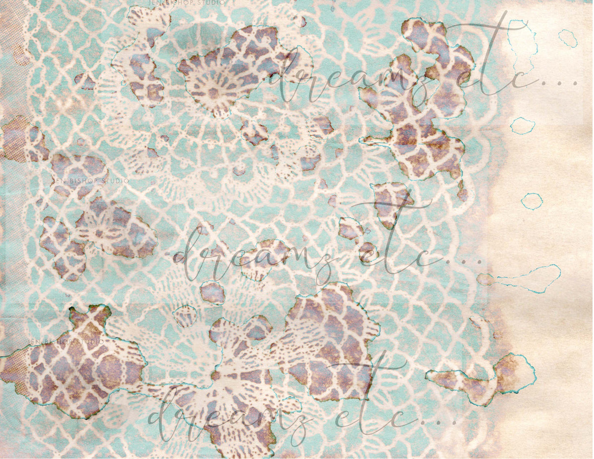 Vintage Stained Papers & Receipts (Bundle) - Digital