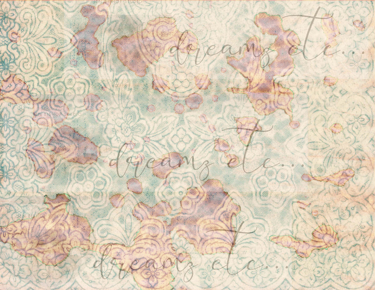 Vintage Stained Papers & Receipts (Bundle) - Digital