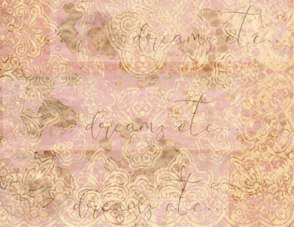 Vintage Stained Papers & Receipts (Bundle) - Digital