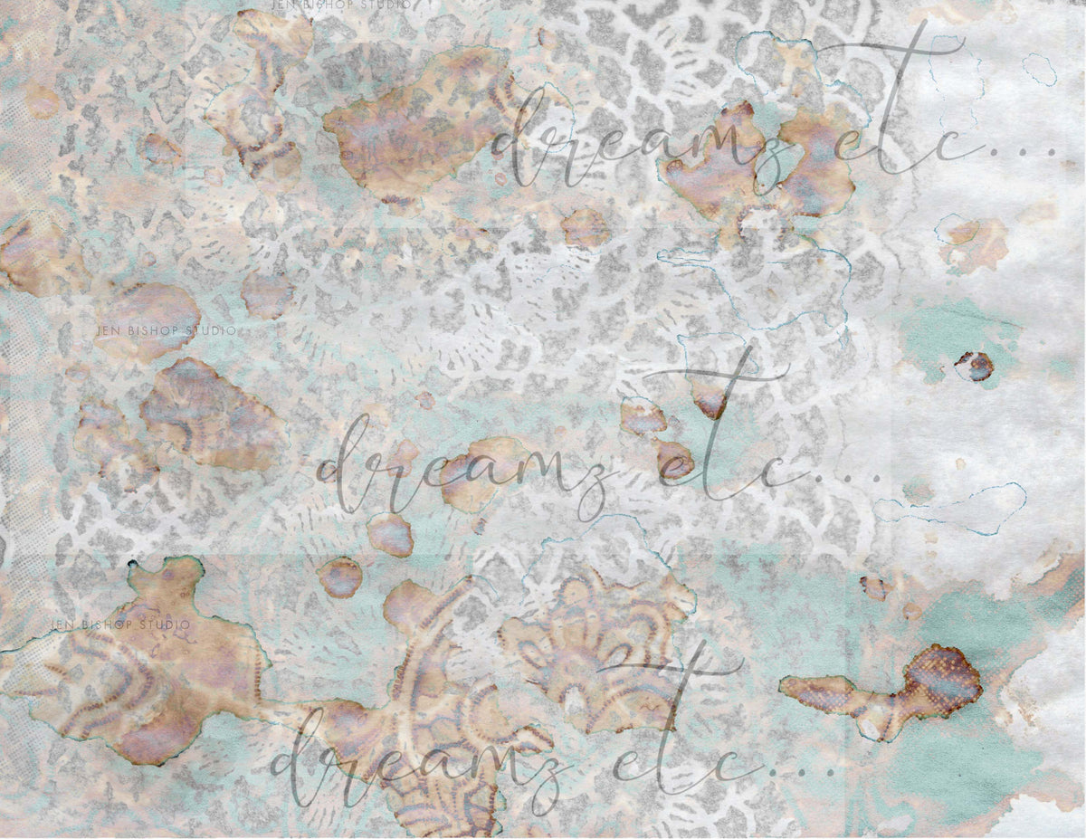 Vintage Stained Papers & Receipts (Bundle) - Digital